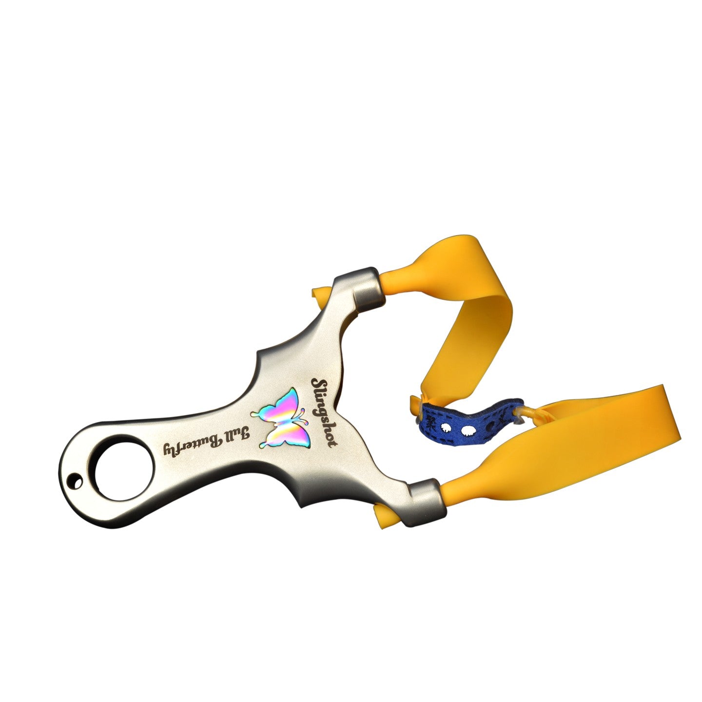 トップカード式蝶 スリングショット パチンコ ステンレス鋼スリングショット 上部のビーズ固定 動物駆除器 害獣・害虫防除器 流線型アウトドア ターゲットゲーム 狩猟 練習用スリングショット アウトドア玩具セット クマ駆除ツール クマ防除用品