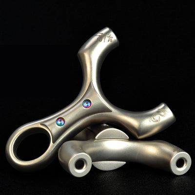 トップカード式ブラインド僧 スリングショット ステンレス鋼スリングショット パチンコ 上部のビーズ固定  動物駆除器 発射装置 害獣・害虫防除器 流線型アウトドア ターゲットゲーム 練習用スリングショット アウトドア玩具セット 狩猟 クマ防除用品 クマ駆除ツール