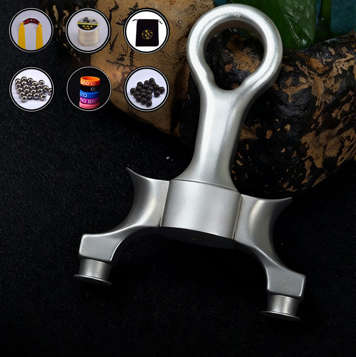 神の罰 丸頭 クリップ式 スリングショット パチンコ ねじ止め式 ラップ&タック式 チタン合金弓頭 射撃場ゲーム 狩猟