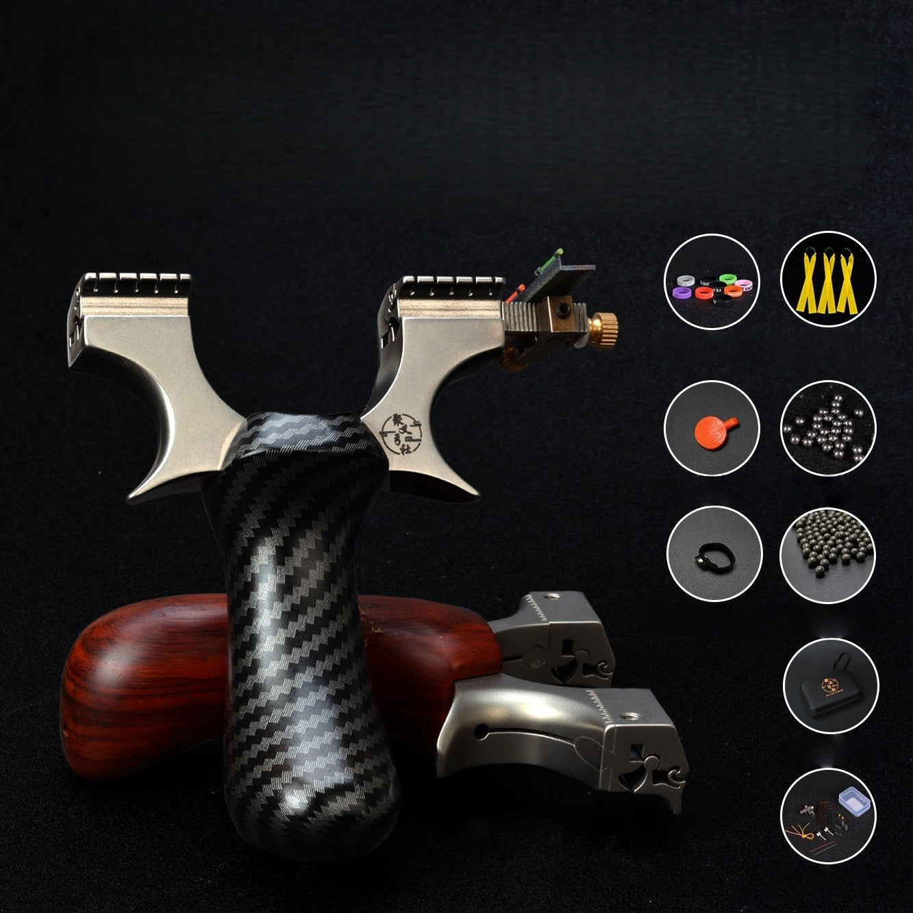 龍歯ゾウ スリングショット 龍の歯型ゴム固定クリップ パチンコ 害獣・害虫防除器 流線型アウトドア ターゲットゲーム 練習用スリングショット アウトドア玩具セット 狩猟 クマ防除用品 クマ駆除ツール