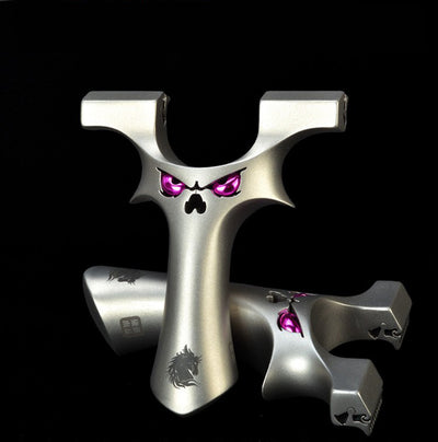 龍歯デーモン・ヘビーガンナー スリングショット 龍の歯型ゴム固定クリップ 流線型 狩猟