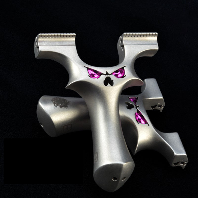 龍歯デーモン・ヘビーガンナー スリングショット 龍の歯型ゴム固定クリップ 流線型 狩猟