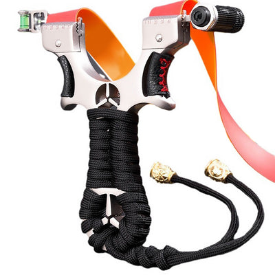スリングショット パチンコ 動物撃退器 害獣・害虫対策器 ステンレス製金属 パチンコ 補助赤外線、水準器付き照準 セット ショット スリング  ファルコン 狩猟用 スリングショットゴムバンド 替えゴム 大人向け屋外スポーツゲーム兼用カタパルト 携帯型 軽量 握る器具