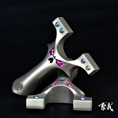 クリップ式デーモン・ヘビーガンナー スリングショット流線型 狩猟 ネジゴム固定クランプ