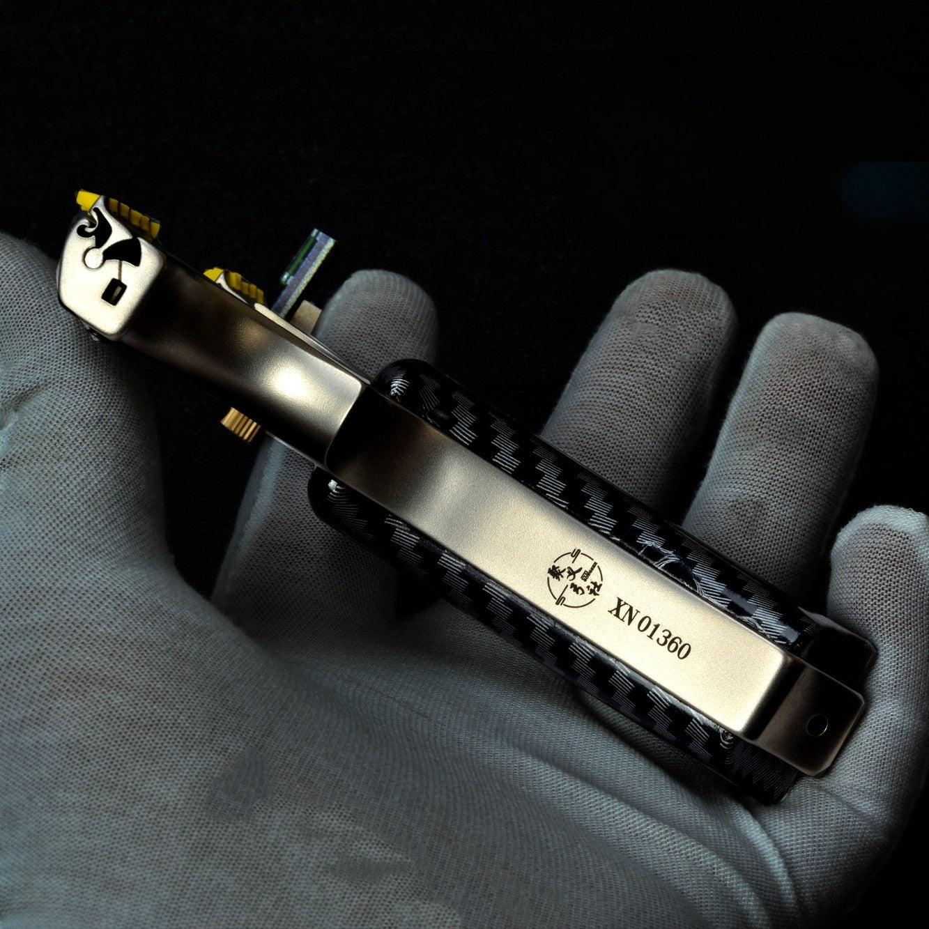 龍歯子牛 スリングショット 龍の歯型ゴム固定クリップ パチンコ ステンレス鋼 動物駆除器  害獣・害虫防除器 流線型アウトドア  練習用 狩猟 クマ防除用品 クマ駆除ツール