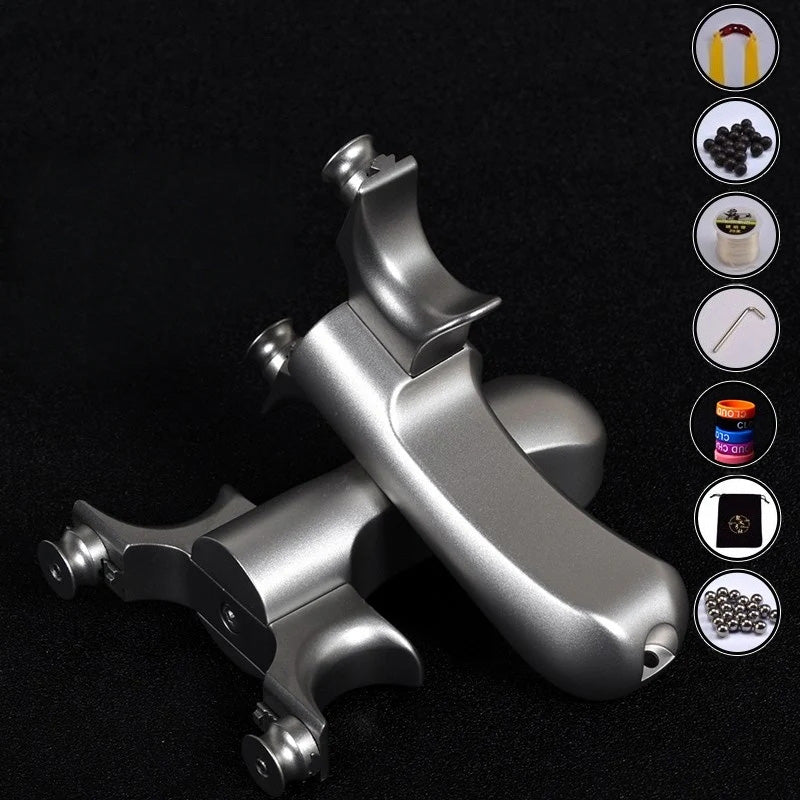 丸頭飛虎 スリングショット 可変式外弓門幅 丸頭固定 ラップ&タック式 パチンコ チタン合金弓頭 発射装置 動物駆除器 害獣・害虫防除器 流線型アウトドア ターゲットゲーム 狩猟 練習用スリングショット アウトドア玩具セット クマ駆除ツール クマ防除用品