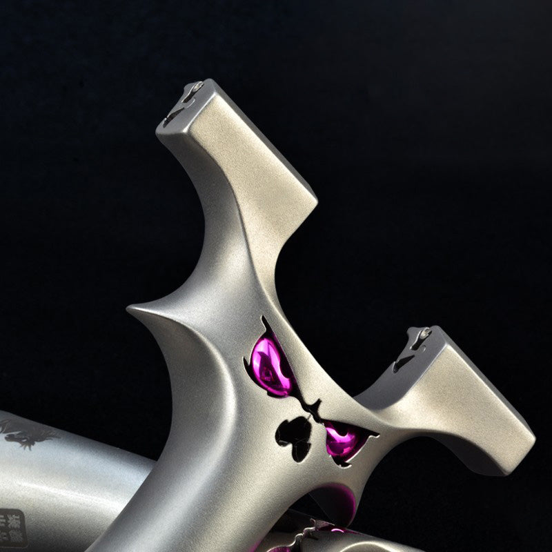 龍歯デーモン・ヘビーガンナー スリングショット 龍の歯型ゴム固定クリップ 流線型 狩猟