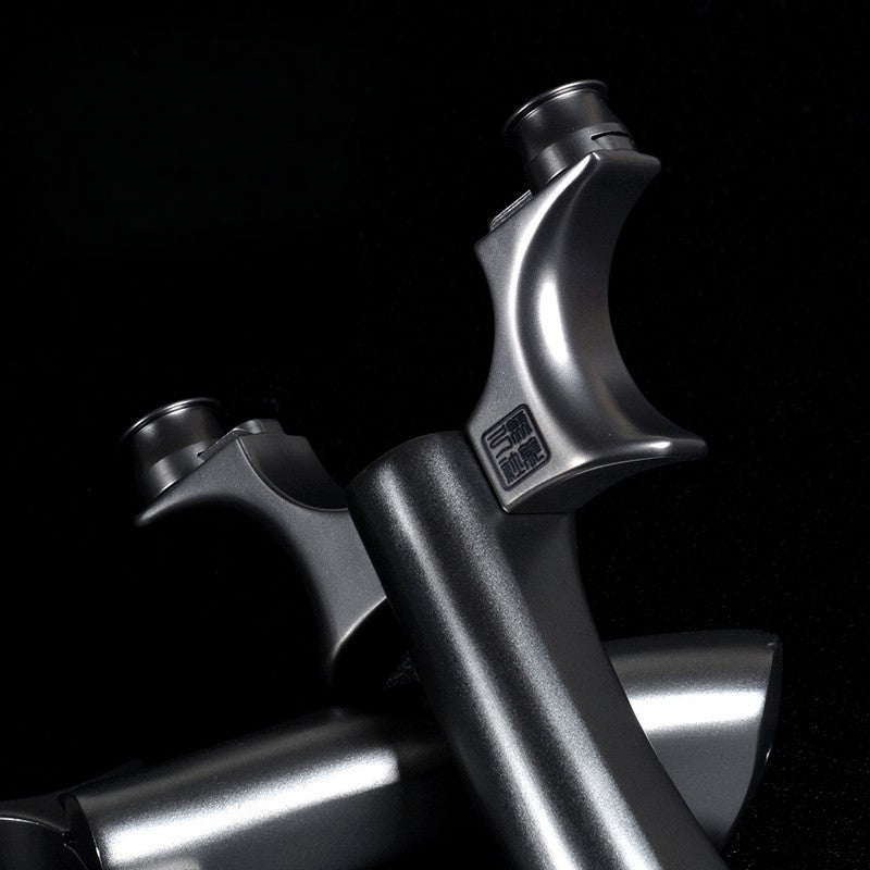 丸頭デビルメイクライ スリングショット 丸頭固定 ラップ&タック式  パチンコ チタン合金 動物駆除器 発射装置 害獣・害虫防除器 流線型アウトドア ターゲットゲーム 練習用スリングショット アウトドア玩具セット 狩猟 クマ防除用品 クマ駆除ツール