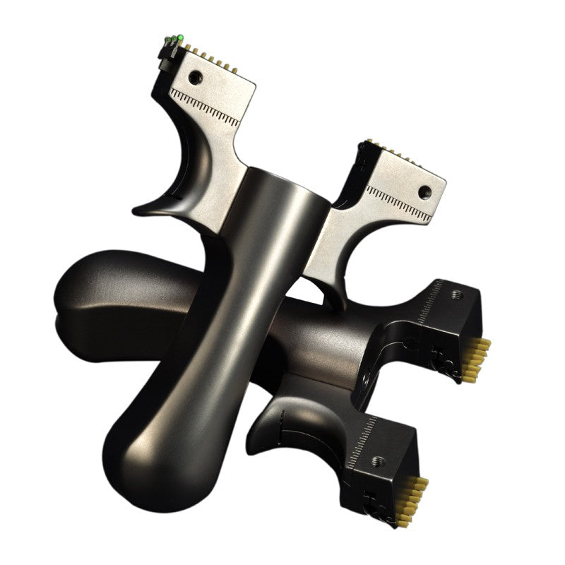 龍歯風神斬り スリングショット 可変式外弓門幅 パチンコ チタン合金の弓頭 動物駆除器 発射装置 害獣・害虫防除器 流線型アウトドア ターゲットゲーム 練習用スリングショット アウトドア玩具セット 狩猟 クマ防除用品 クマ駆除ツール