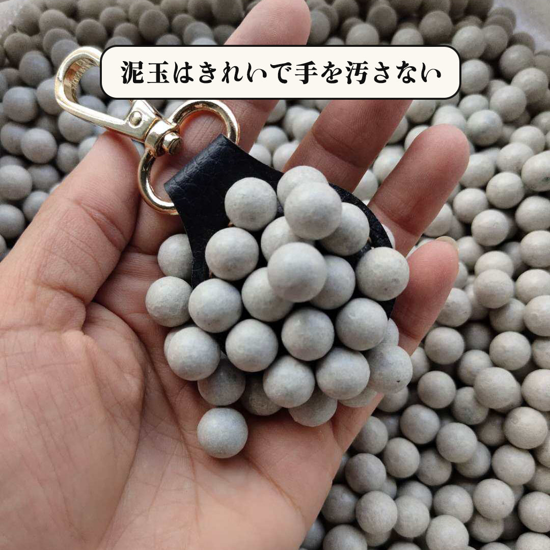 磁化 重量増加 鉄粉泥丸 手が汚れない スリングショット 磁力を吸着する泥丸 – SlingshotJP