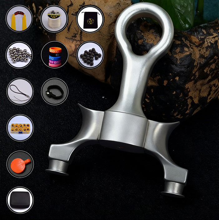 神の罰 丸頭 クリップ式 スリングショット パチンコ ねじ止め式 ラップ&タック式 チタン合金弓頭 射撃場ゲーム 狩猟