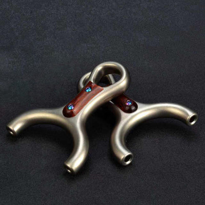 ステンレス鋼花和尚 トップ固定式 パチンコ 上部のビーズ固定  動物駆除器 発射装置 害獣・害虫防除器 流線型アウトドア ターゲットゲーム 練習用スリングショット アウトドア玩具セット 狩猟 クマ防除用品 クマ駆除ツール